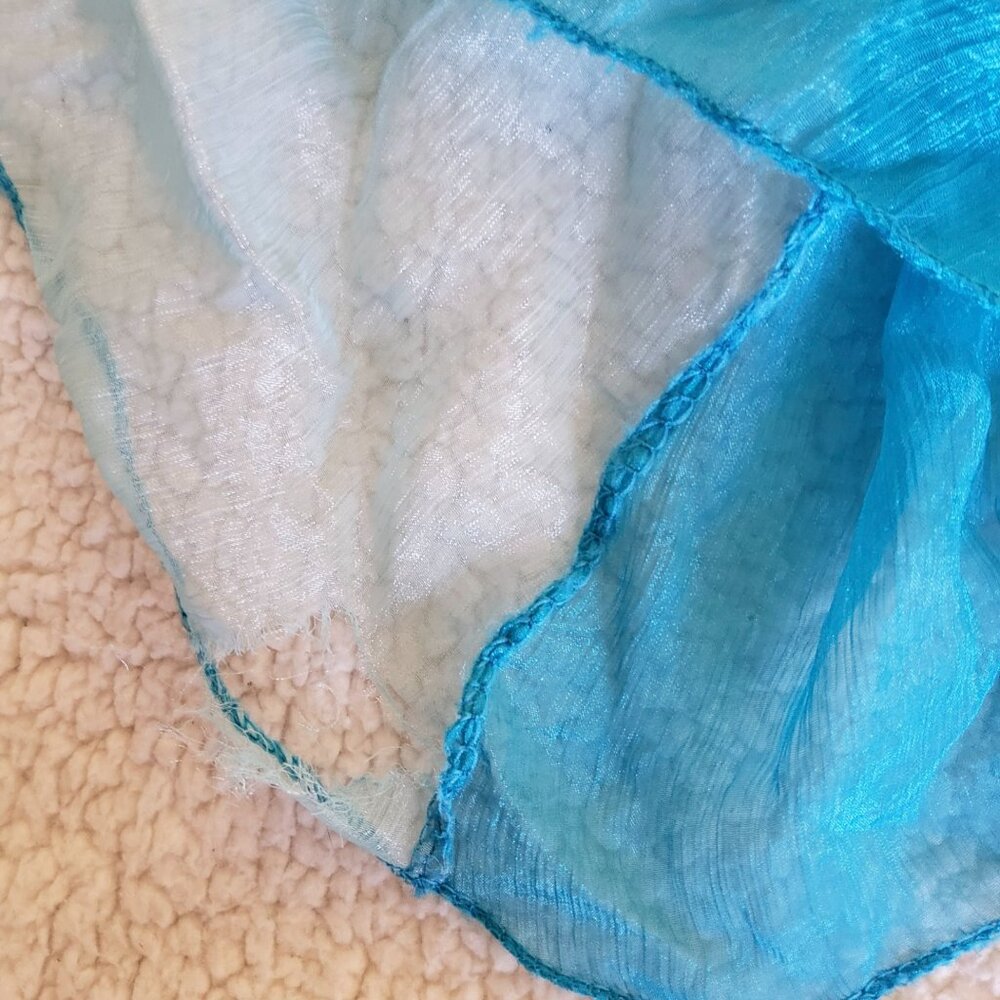 Chiffon Flowing Bohemian Pastel Circle Pleated Skirt - Picture 2 of 8